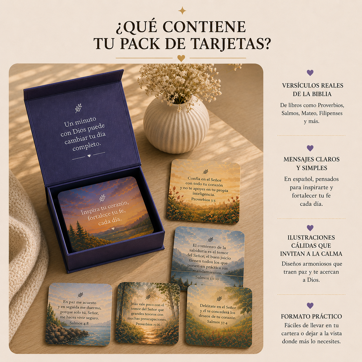 1 Minuto con Dios - Tarjetas biblicas